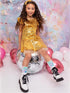 Big Girls Gold Sequin Ruffle Tutu Junior Bridesmaid Dress 8-12 - SophiasStyle.com